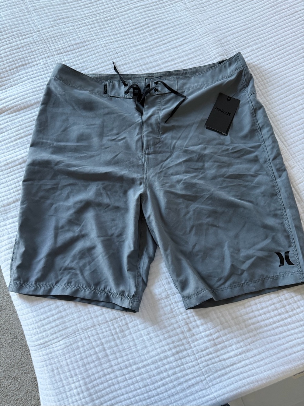 Under Armour Men’s Gray Board Shorts - Solid Swim Trunks
